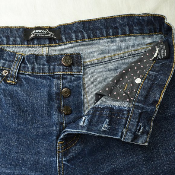 London Jean Size 10 Stretch Button Down Jeans - Picture 5 of 11